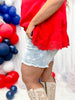 Judy Blue Mid Rise Stars and Stripes Denim Shorts
