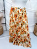 Golden Sunflower Maxi Skirt