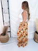 Golden Sunflower Maxi Skirt
