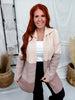 Brown & Tan Color Block Waffle Knit Cardigan