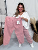 Mica Denim Rustic Pink High-Rise Jogger Crop