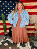 All Over Star Printed Denim Judy Blue Jacket