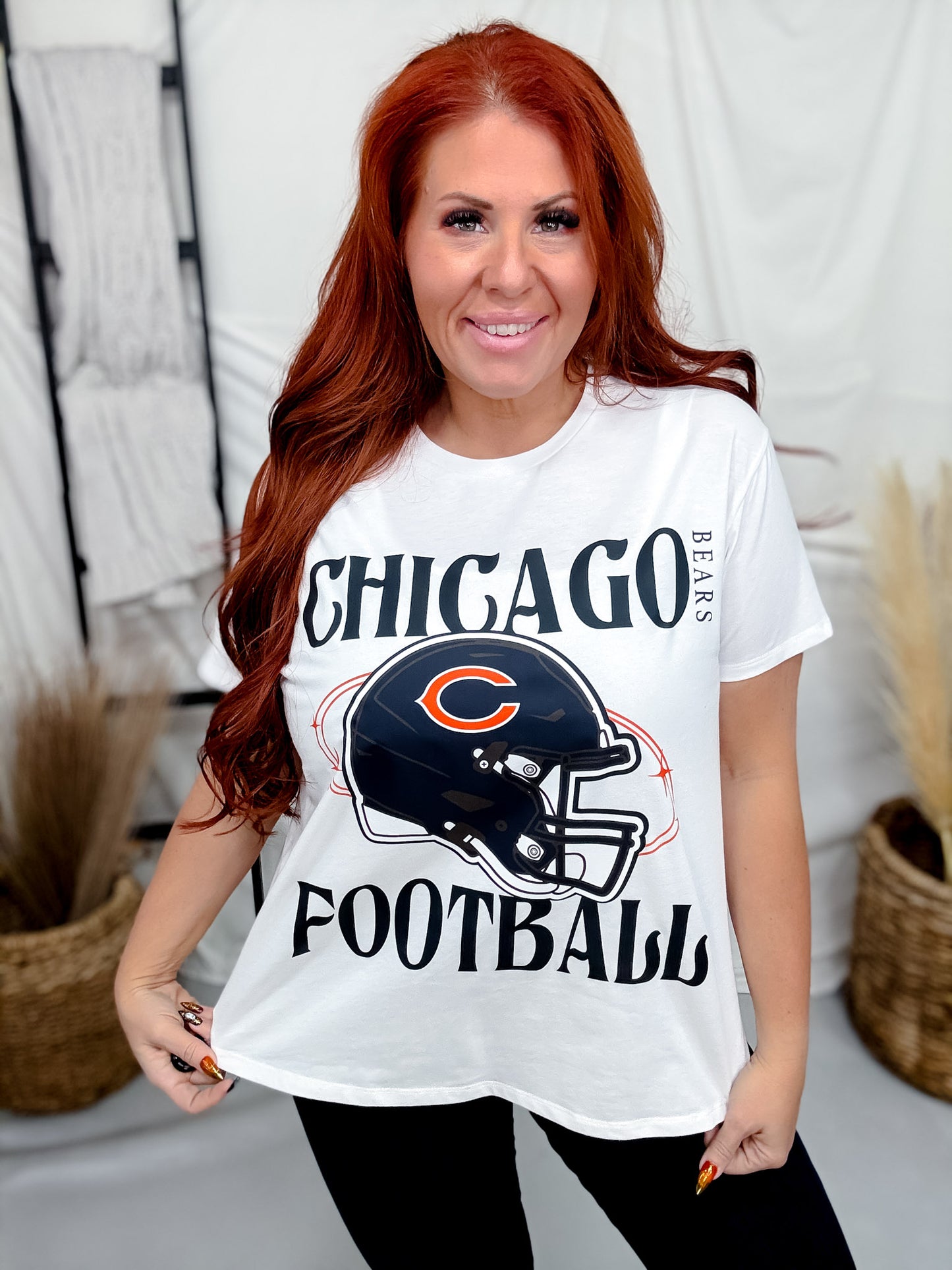 Licensed Short Sleeve Chicago Bears Flowy Tee