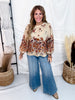 Long Sleeve Autumn Garden Top With Round Neckline