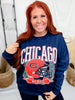 Navy Blue Licensed Chicago Bears Classic Logo Pullover