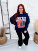 Navy Blue Licensed Chicago Bears Classic Logo Pullover