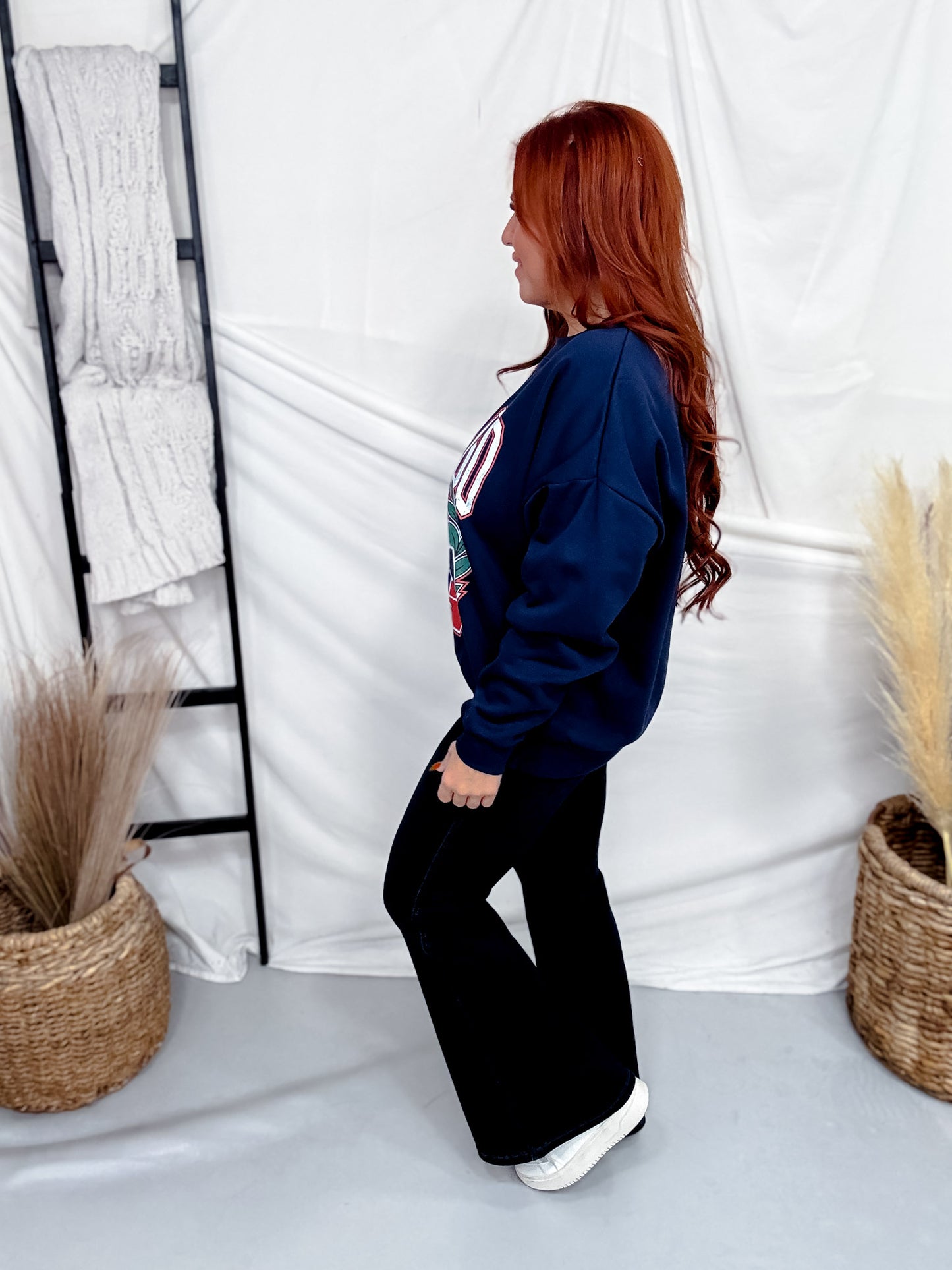 Navy Blue Licensed Chicago Bears Classic Logo Pullover