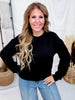 Ultra Soft Crew Neck Black Sweatshirt