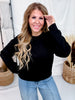 Ultra Soft Crew Neck Black Sweatshirt