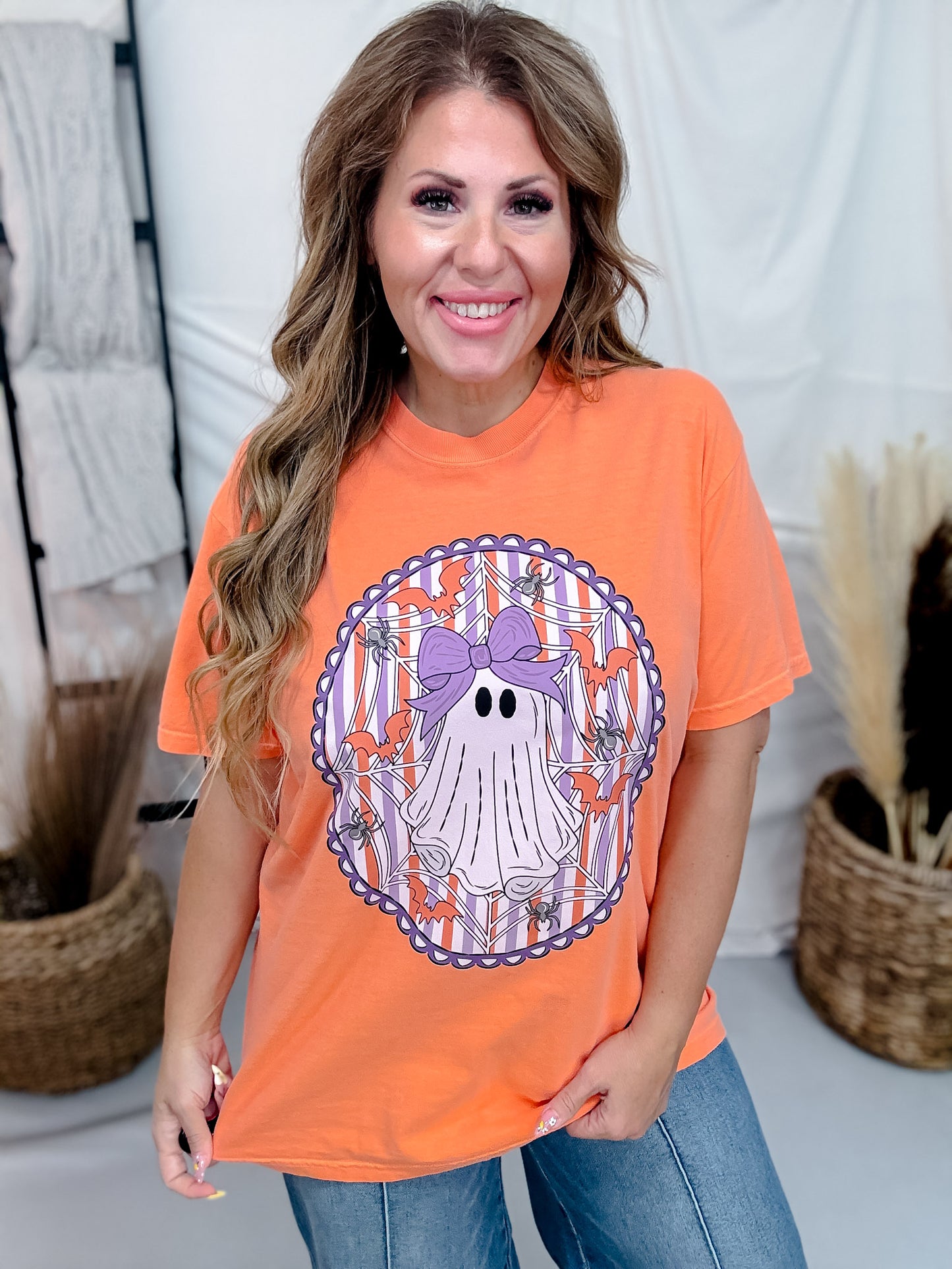 Framed Girly Ghost Graphic Tee