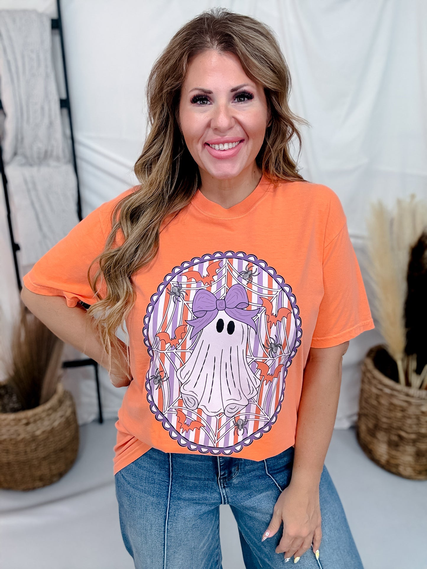 Framed Girly Ghost Graphic Tee