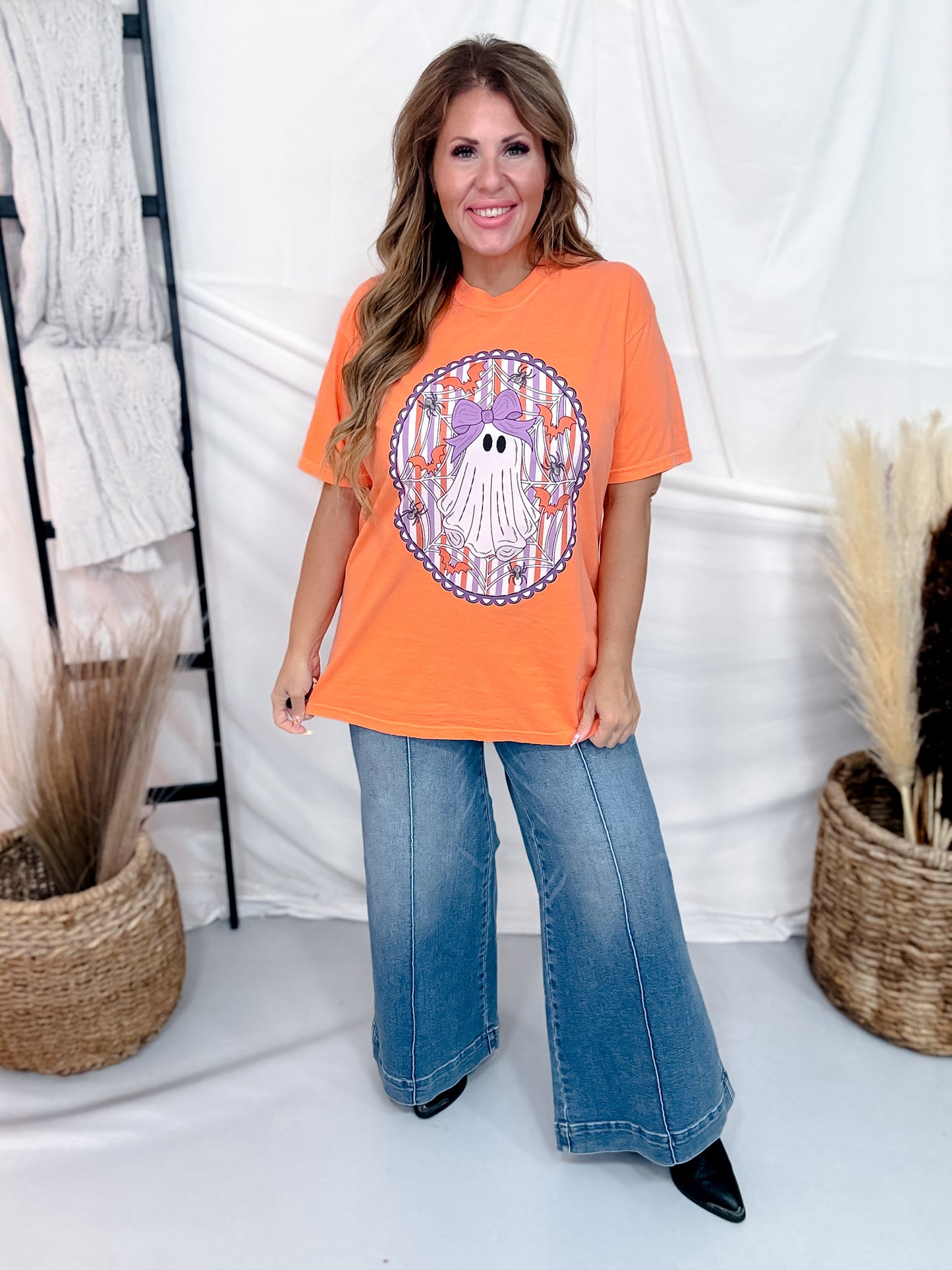 Framed Girly Ghost Graphic Tee