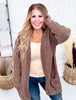 Long Sleeve Brown Knit Cardigan