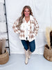 Mocha Plaid Sherpa Jacket