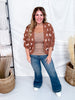 Brick & Latte Long Sleeve Open Knit Cardigan