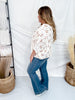 Cream & Latte Long Sleeve Open Knit Cardigan