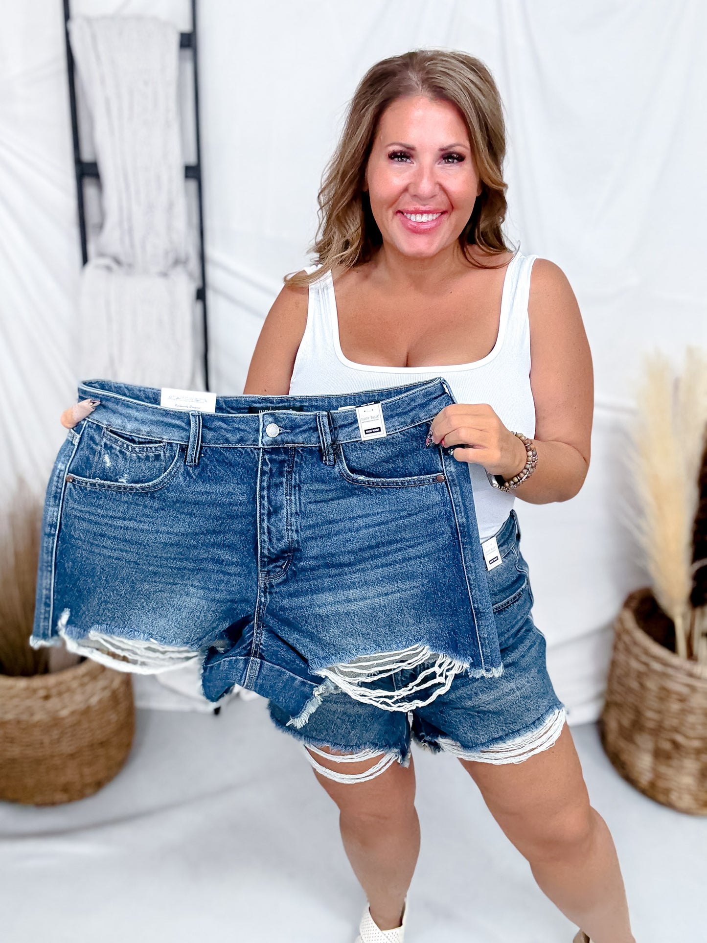 Judy Blue High Waist Rigid Magic Cutoff Shorts
