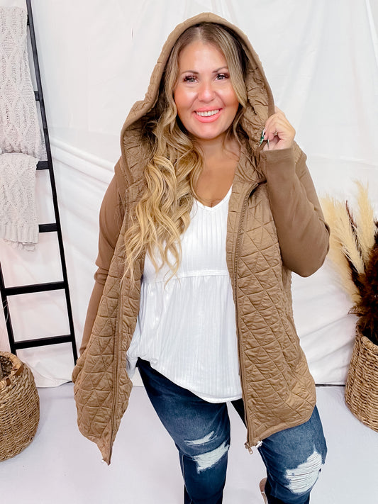 Long Sleeve Zip Front Pocket Jacket