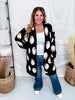 Black & White Pumpkin Print Cardigan