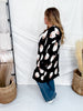 Black & White Pumpkin Print Cardigan