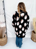 Black & White Pumpkin Print Cardigan