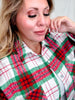 Long Sleeve Button Down Plaid Shacket