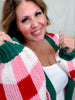 Christmas Theme Open Sweater Cardigan W/ Ribbon Detail