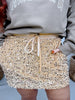 Velvet Hour Sequin Vintage Gold Skort