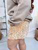 Velvet Hour Sequin Vintage Gold Skort