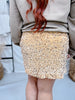 Velvet Hour Sequin Vintage Gold Skort