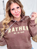Rather Be In Bed Brown Knit Hoodie
