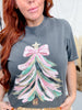 Coquette Christmas Tree Graphic Tee