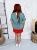Christmas Highland Cow W/ Leopard Print Bow Graphic Tee