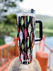 Fishing Lures 40oz Tumbler W/ Straw