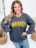 Textured Whiskey Long Sleeve Knit Sweatshirt