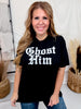 Ghost Him Black Short Sleeve Graphic Tee