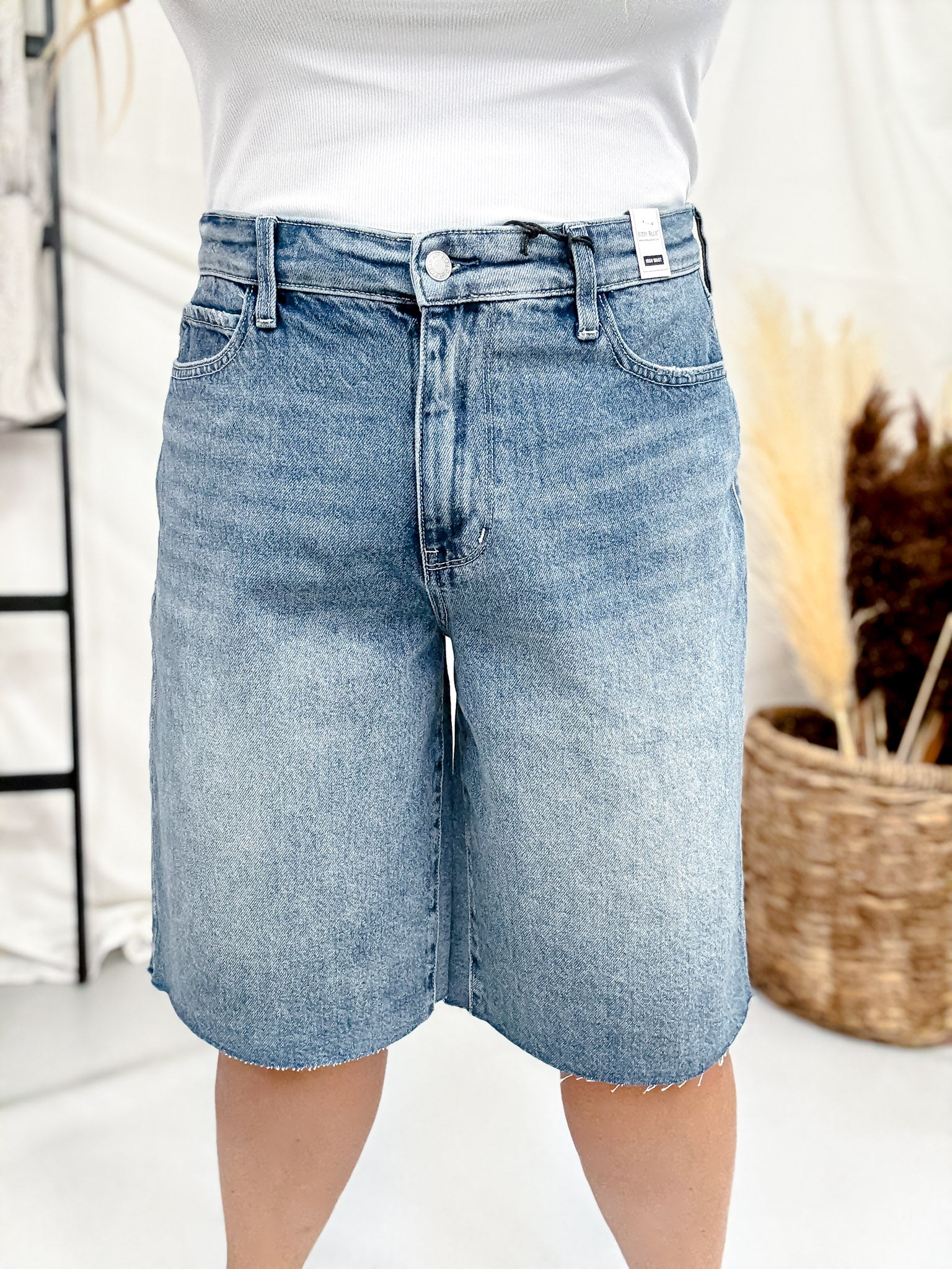 Judy Blue High Waist Rigid Magic Jorts – Whiskey Skies