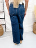 Judy Blue High Waist Dark Wash Trouser Style Ankle Wide