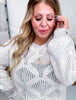 Pastel Rainbow Open Knit Sweater