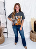 Halloween Highland Cow & Ghost Short Sleeve Graphic Tee