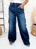 Judy Blue High Waist Retro Wide Leg Jeans In Twilight Blue