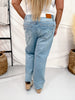 Judy Blue Mid Rise Ankle Straight Leg Jeans With Bandana Loop