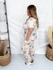 Daisy Pumpkin Loungewear Set With Short Sleeve Top & Joggers