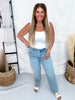 Judy Blue Mid Rise Ankle Straight Leg Jeans With Bandana Loop
