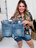 Judy Blue Tummy Control Vintage Wash Release Hem Shorts