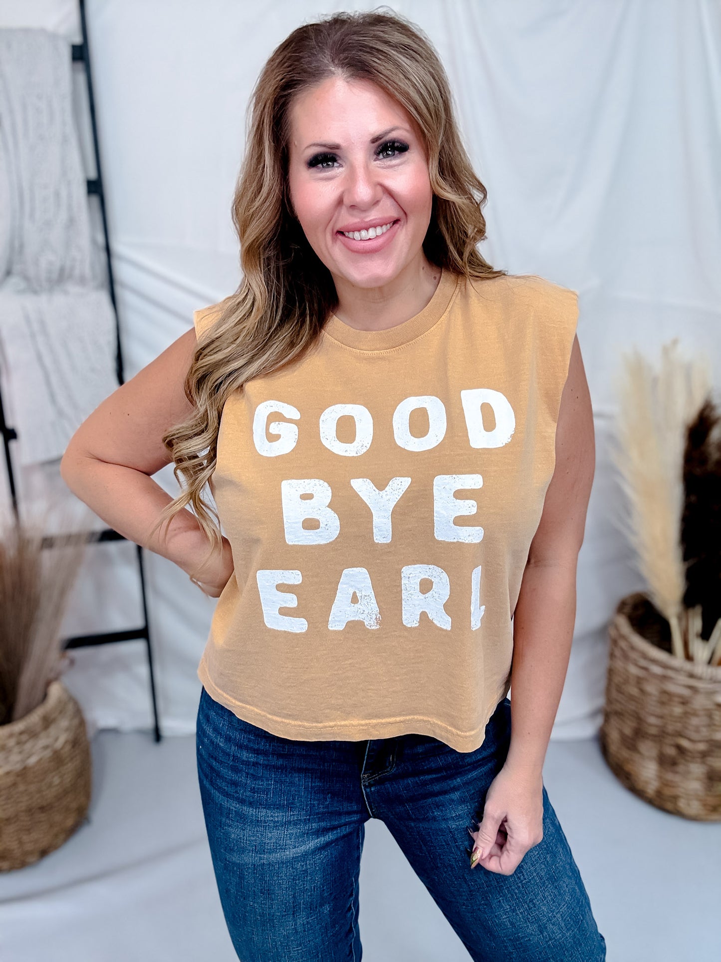 Goodbye Earl Graphic Midi Tank Top