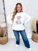 Pretty Girly Ghost White Crew Neck Sweatshirt