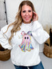 Pretty Girly Ghost White Crew Neck Sweatshirt