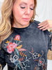 Floral Embroidered Short Sleeve Top