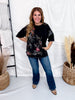 Floral Embroidered Short Sleeve Top